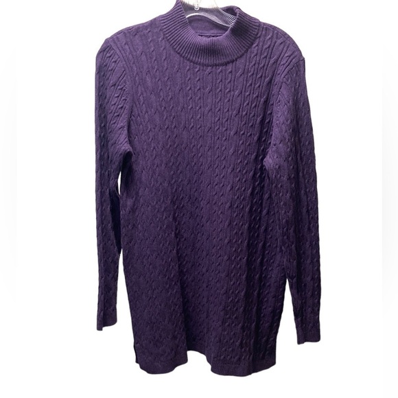 Lands end cable knit sweater size M - Picture 1 of 9